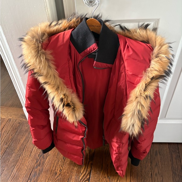 Mackage Jackets & Blazers - Mackage Red Ski Jacket with Faux Fur Trim